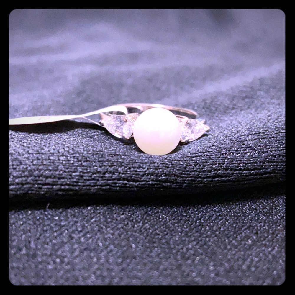Pearl and Diamond Ring